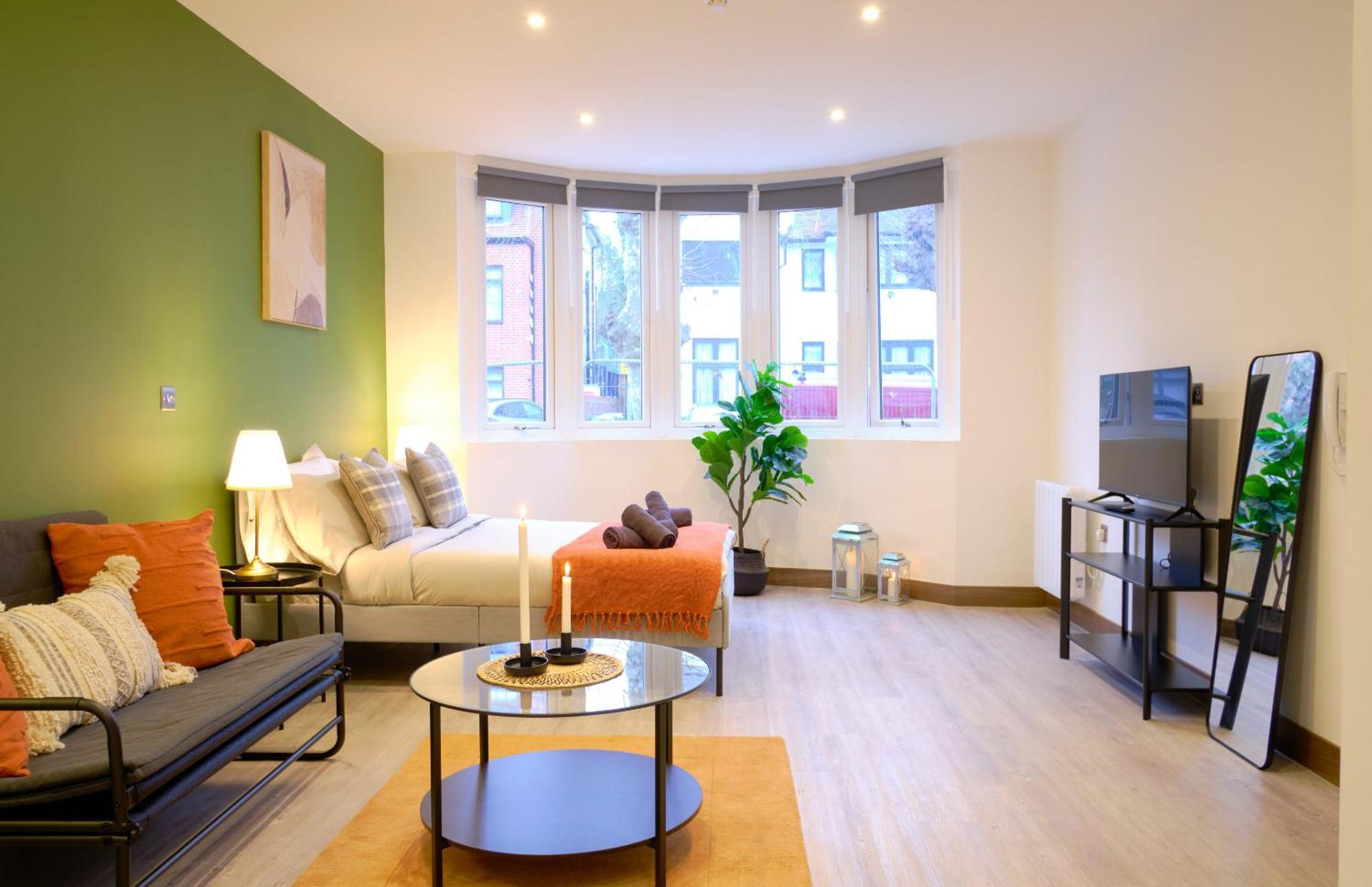Goldersgreen Apartments By Sleepy London Rum bild