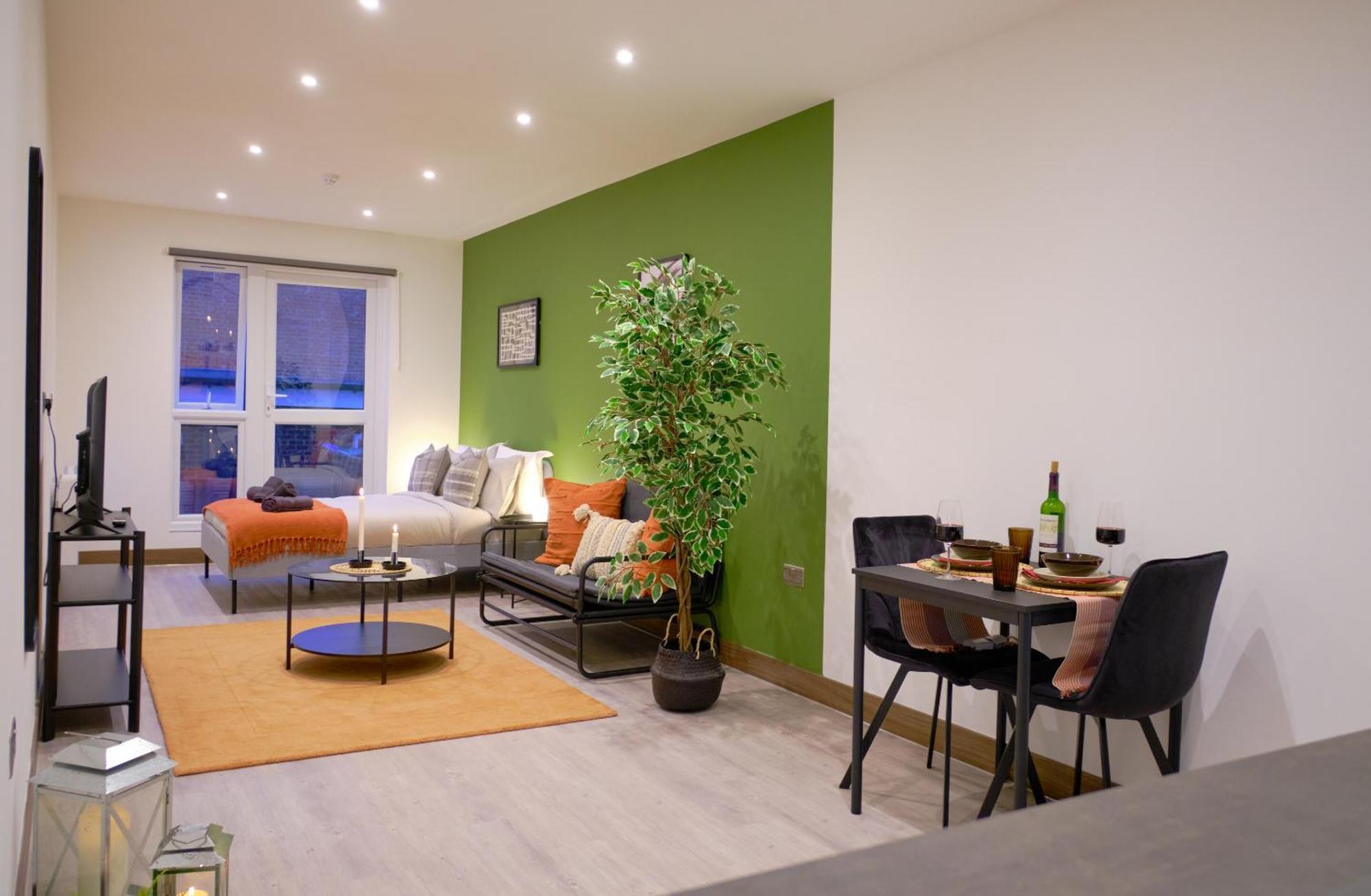 Goldersgreen Apartments By Sleepy London Rum bild