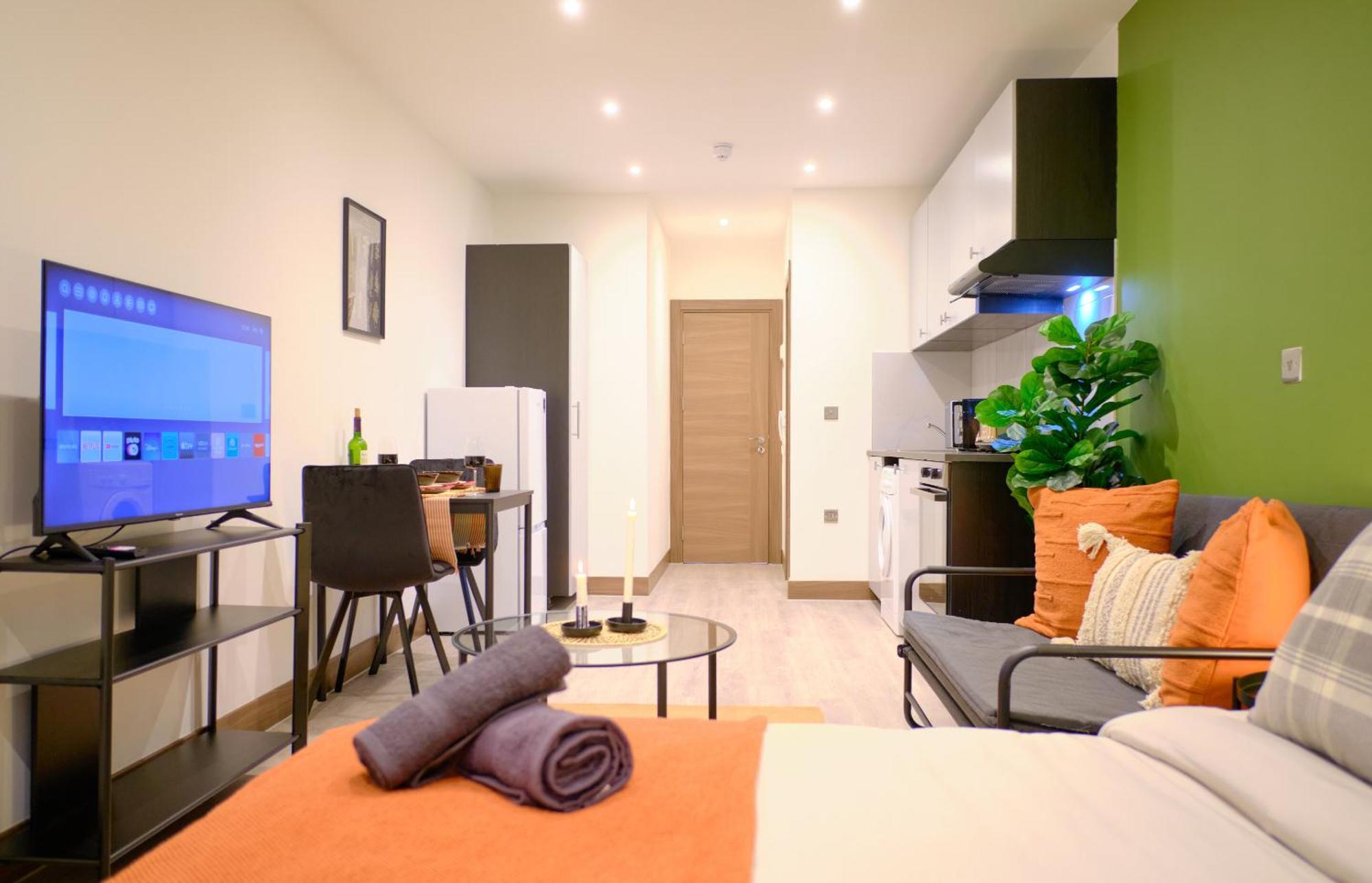 Goldersgreen Apartments By Sleepy London Rum bild