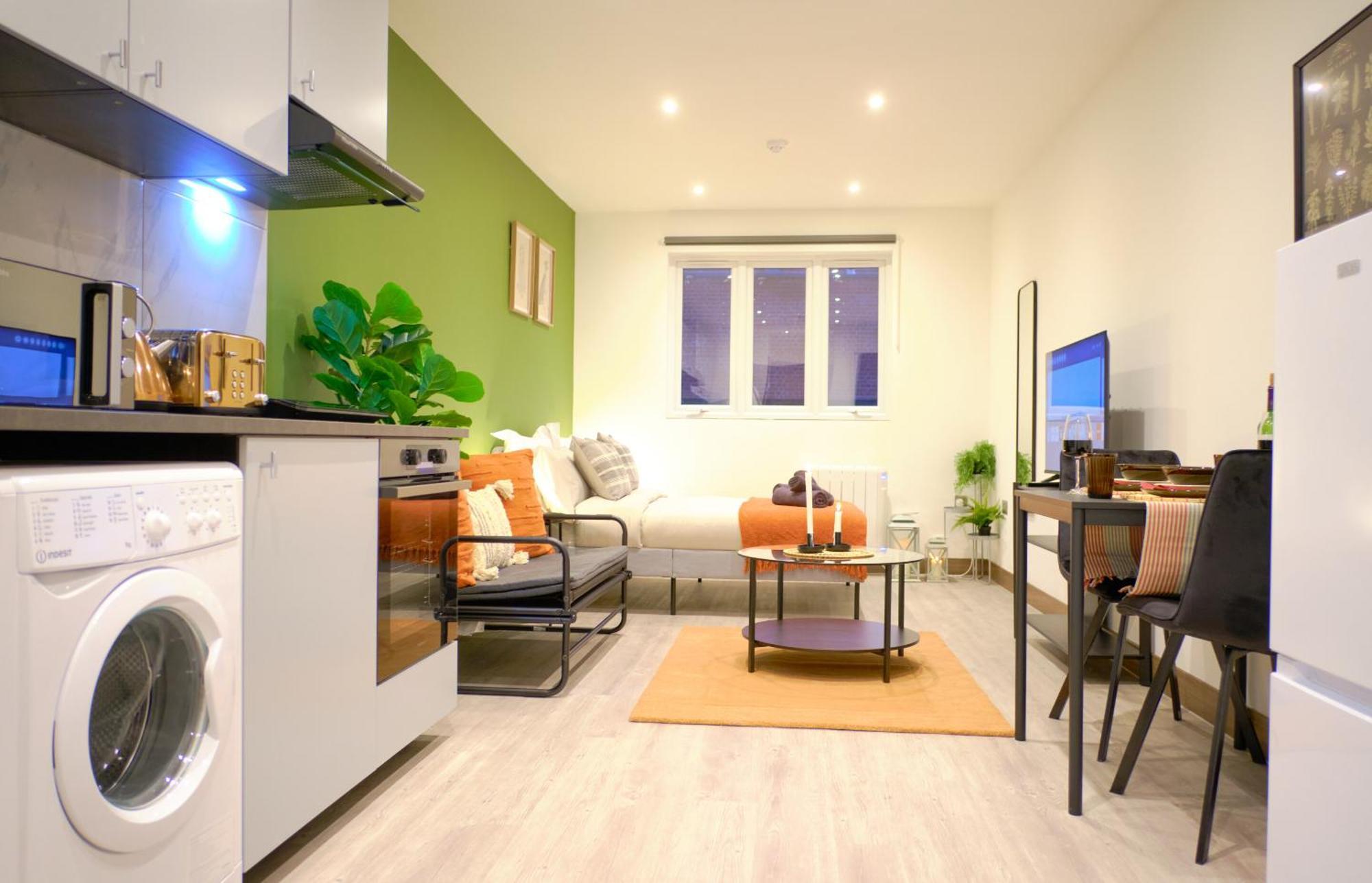Goldersgreen Apartments By Sleepy London Rum bild