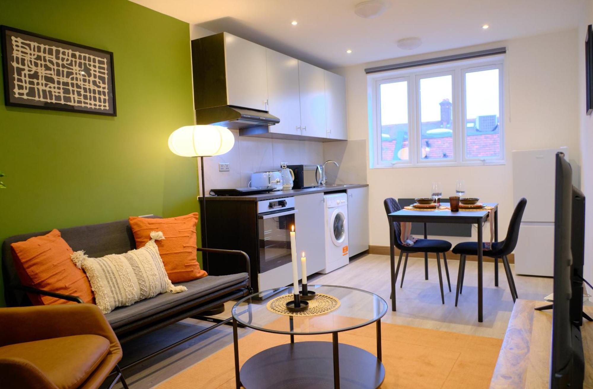 Goldersgreen Apartments By Sleepy London Rum bild