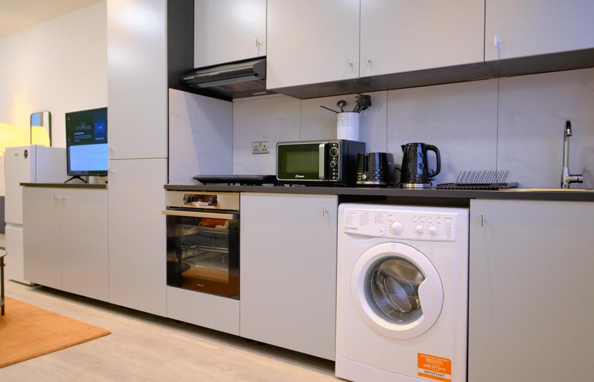 Goldersgreen Apartments By Sleepy London Rum bild