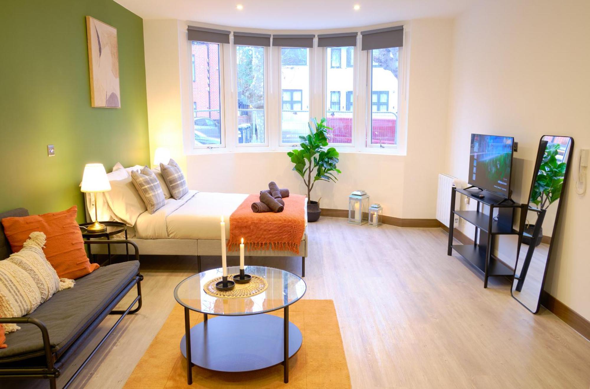 Goldersgreen Apartments By Sleepy London Rum bild