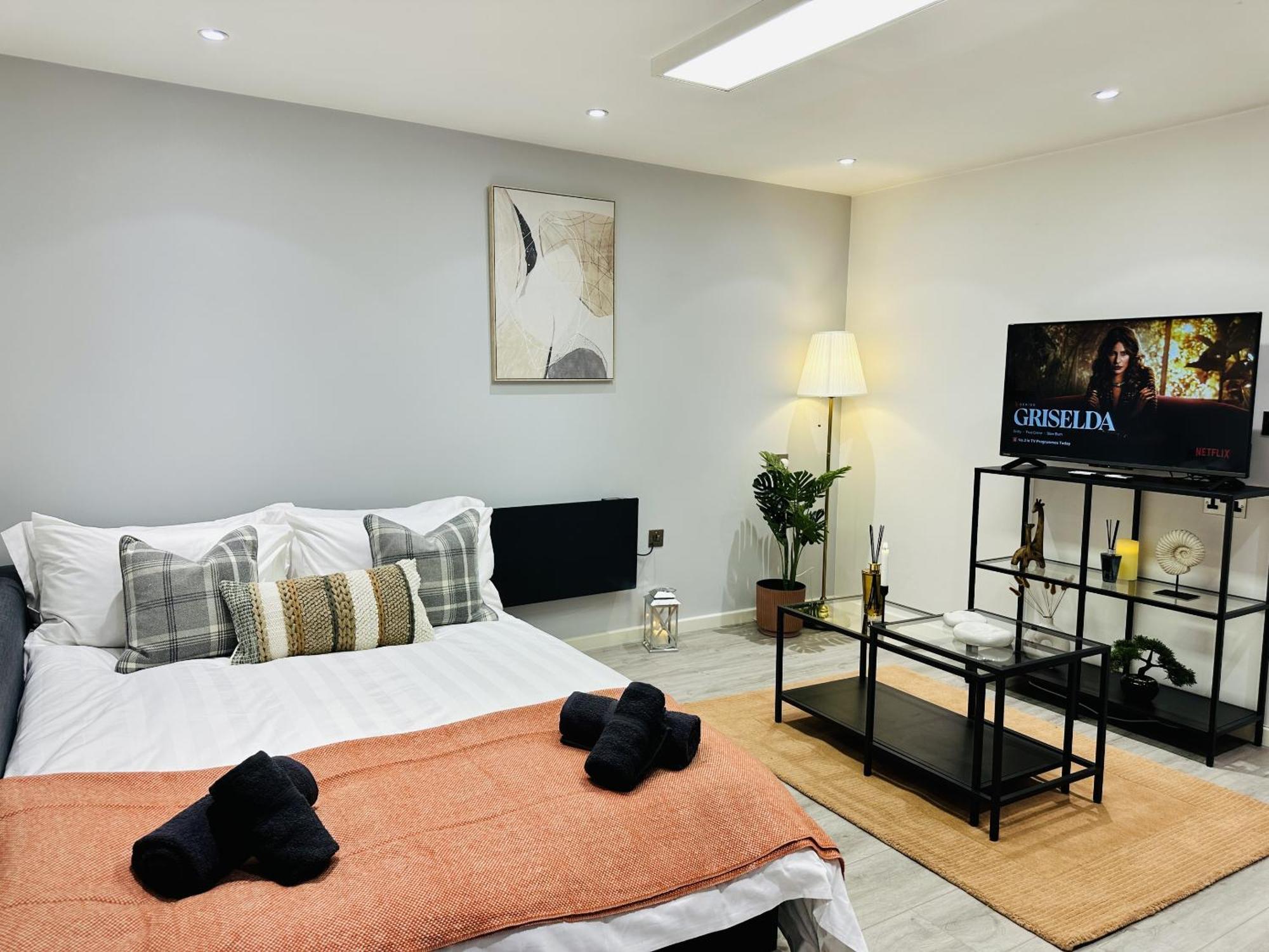Goldersgreen Apartments By Sleepy London Rum bild